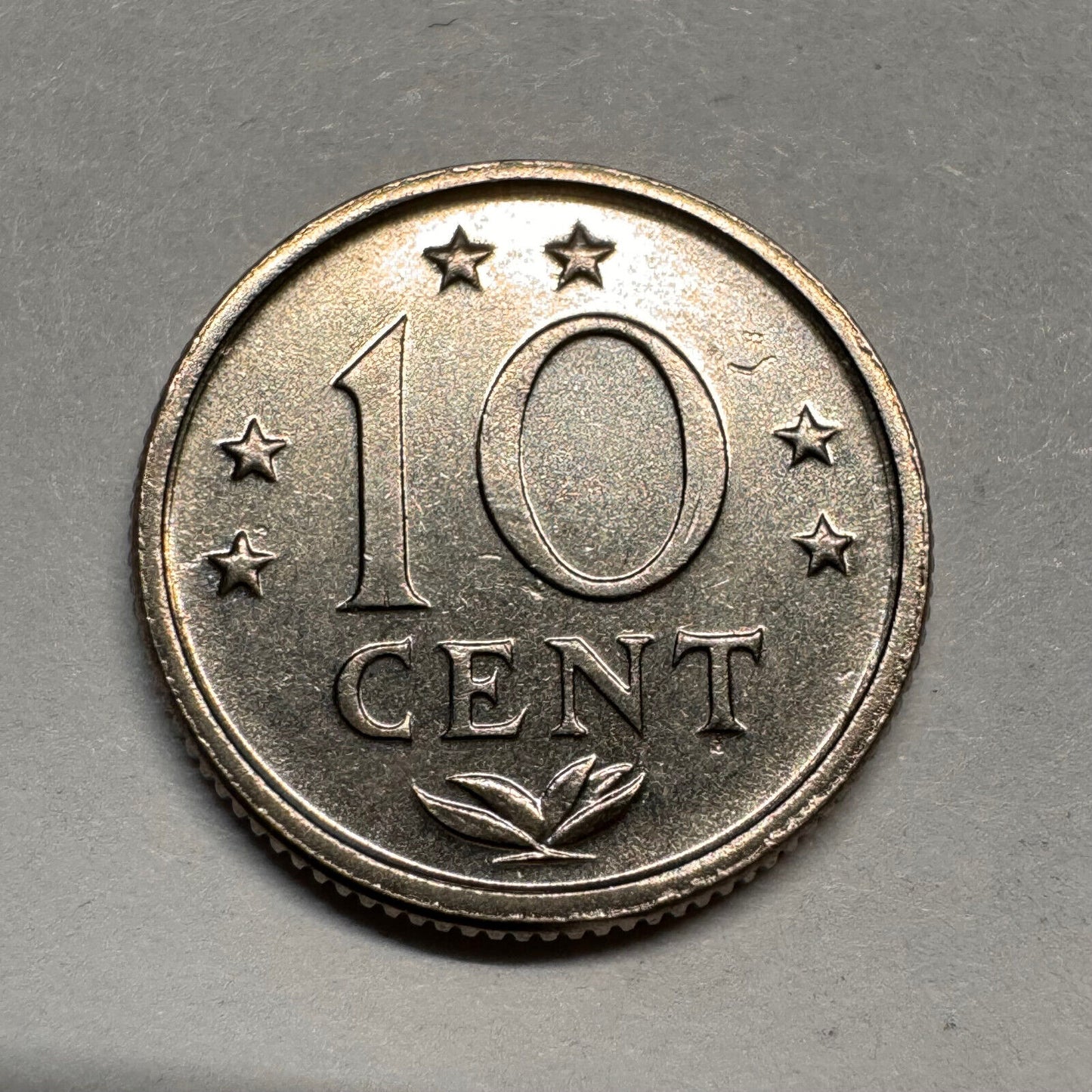 1971 Netherlands Antilles 10 Cents - Beautiful Coin - #A-018