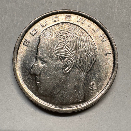 1991 Belgium 1 Franc - Beautiful Coin - #A-016