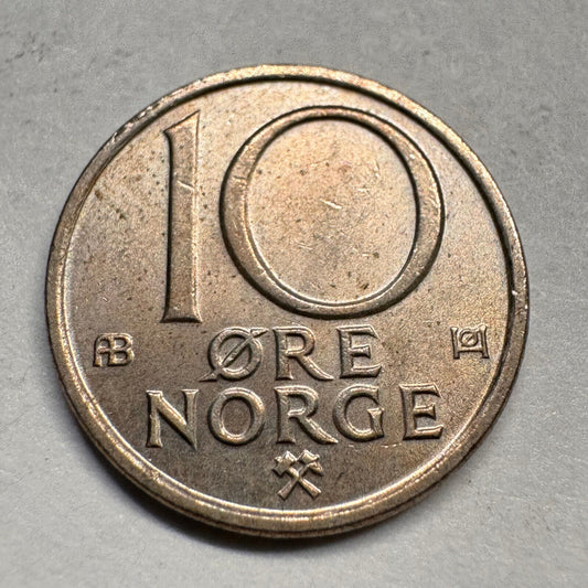 1979 Norway 10 Ore - Beautiful Coin - #A-033