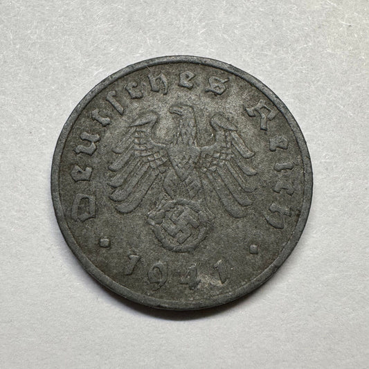 1941 Germany 1 Reichspfennig - Beautiful Coin - #A-100