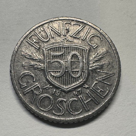 1947 Austria 50 Groschen - Beautiful Coin - #B-040