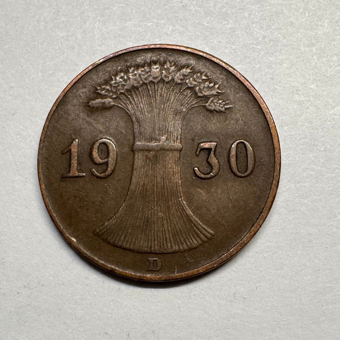 1930 Germany 1 Reichspfennig - Beautiful Coin - #B-019