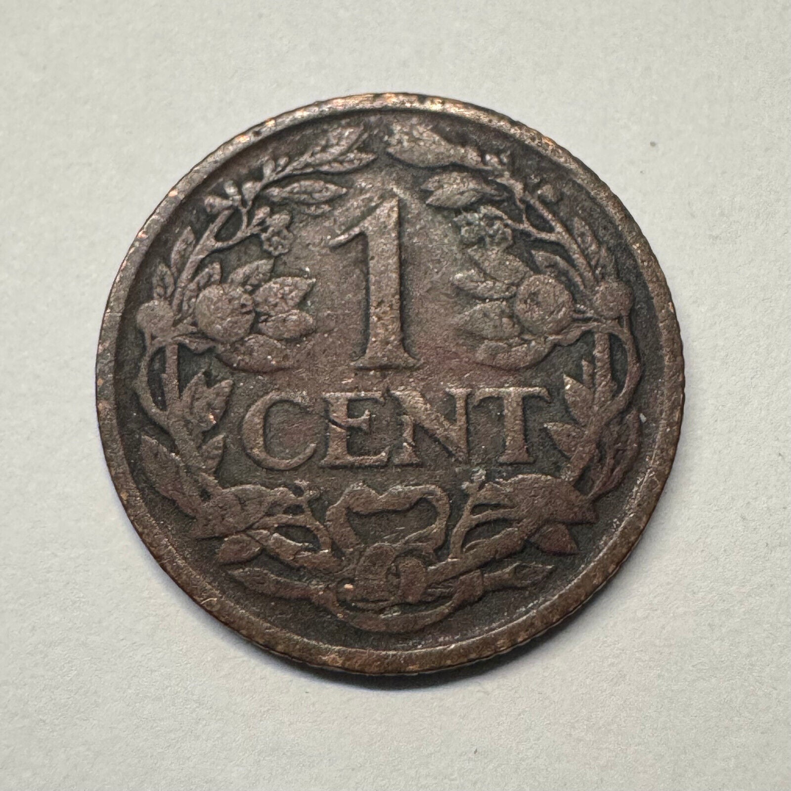 1928 Netherlands 1 Cent - Beautiful Coin - #B-047