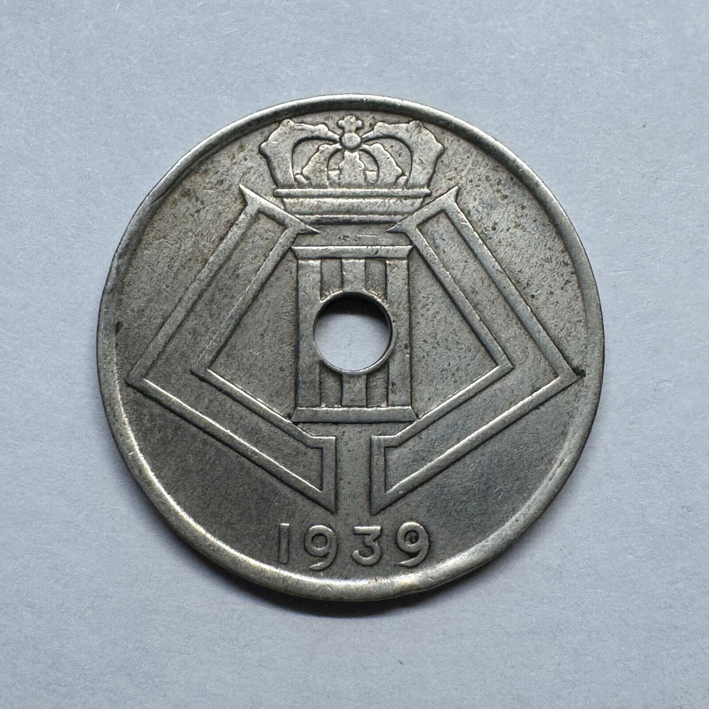1939 Belgium 25 Centimes - Beautiful Coin - #B-014