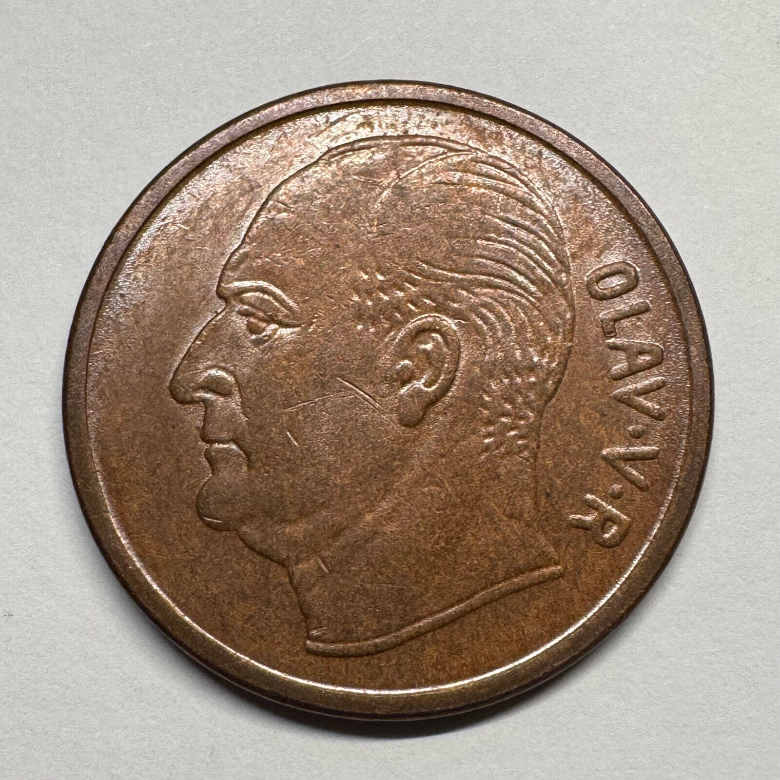 1969 Norway 5 Ore - Beautiful Coin - #B-056