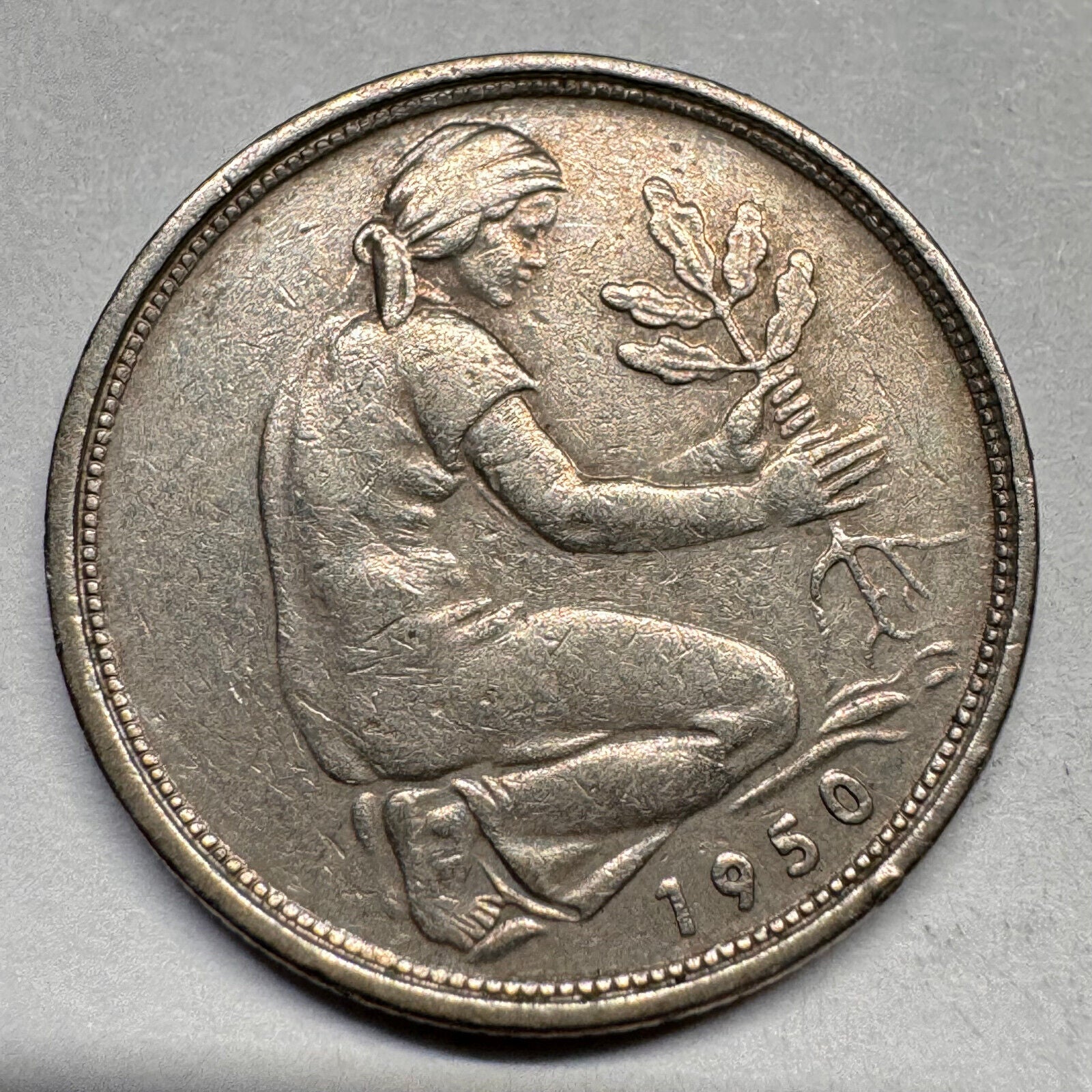 1950 Germany 50 Pfennig - G - Beautiful Coin - #A-023