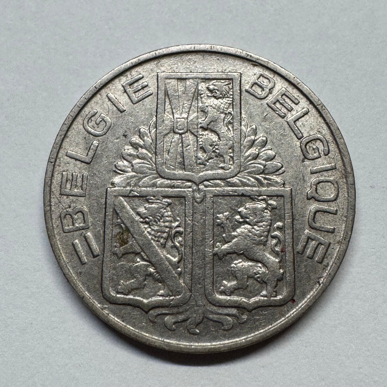 1939 Belgium 1 Franc - Beautiful Coin - #B-052