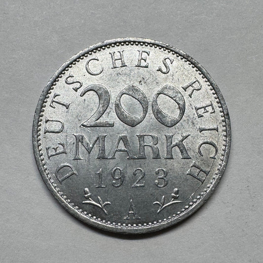 1923 Germany 200 Mark - Beautiful Coin - #B-016