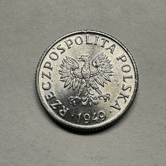 1949 Poland 1 Grosz - Beautiful Coin - #A-005