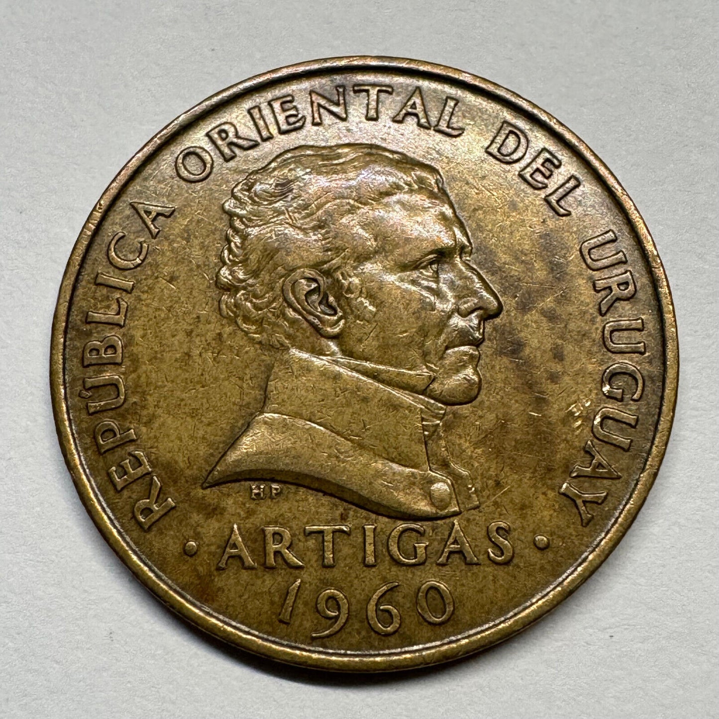 1960 Uruguay 10 Centesimos - Beautiful Coin - #B-059