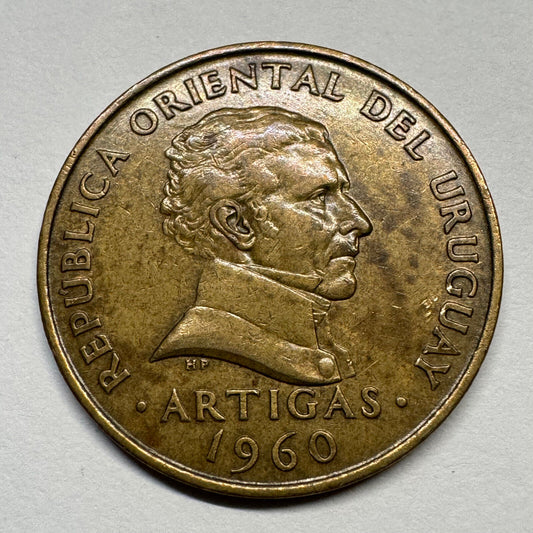 1960 Uruguay 10 Centesimos - Beautiful Coin - #B-059