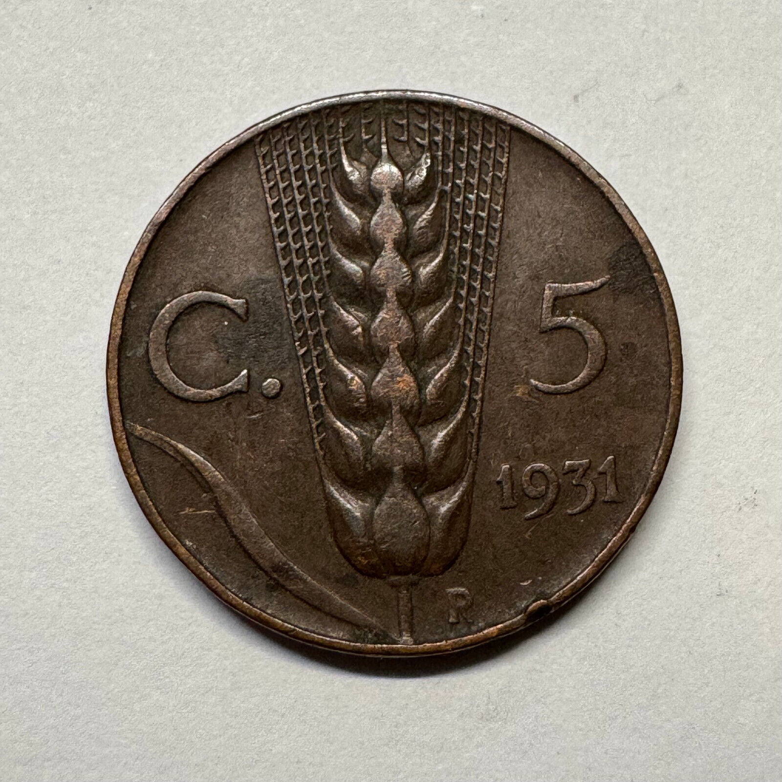 1931 Italy 5 Centimes - Beautiful Coin - #B-038
