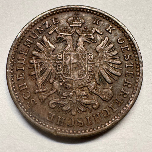1885 Austria 1 Kreuzer - Beautiful Coin - #A-062