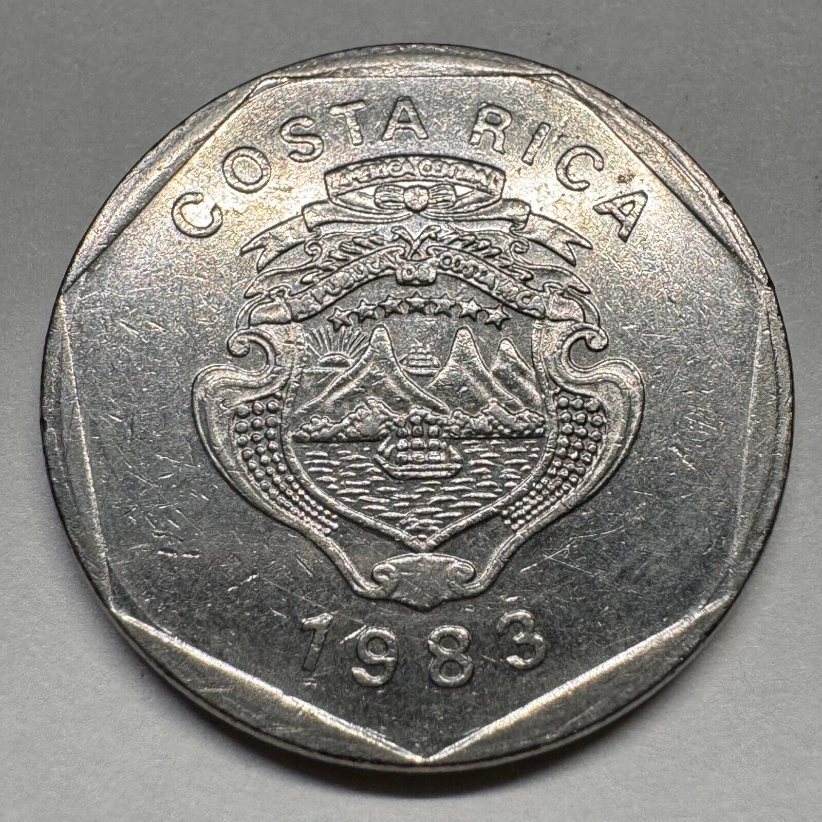1983 Costa Rica 5 Colones - Beautiful Coin - #A-034