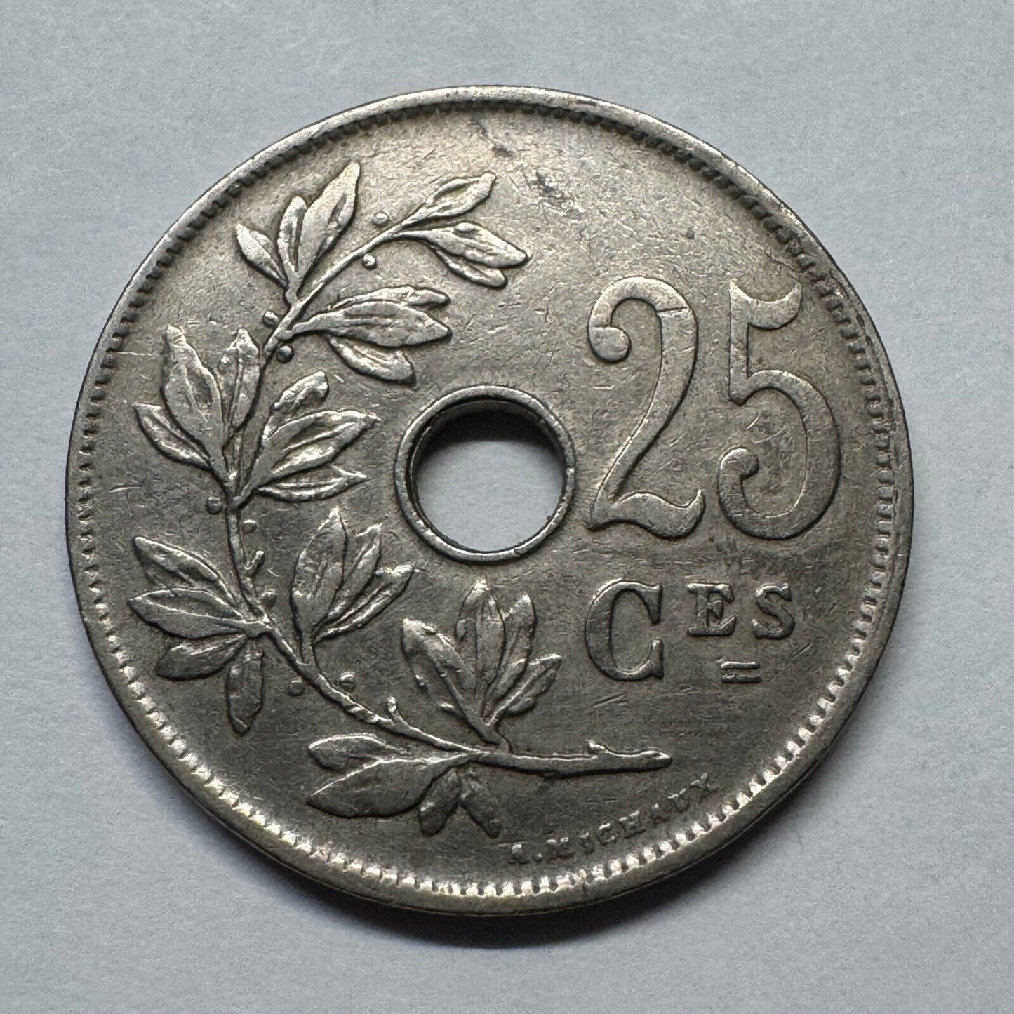1926 Belgium 25 Centimes - Beautiful Coin - #B-023