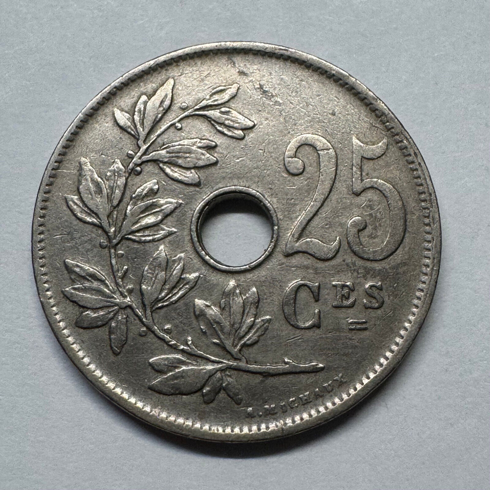1926 Belgium 25 Centimes - Beautiful Coin - #B-023