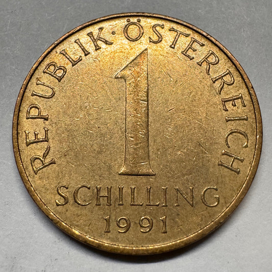 1991 Austria 1 Schilling - Beautiful Coin - #A-058