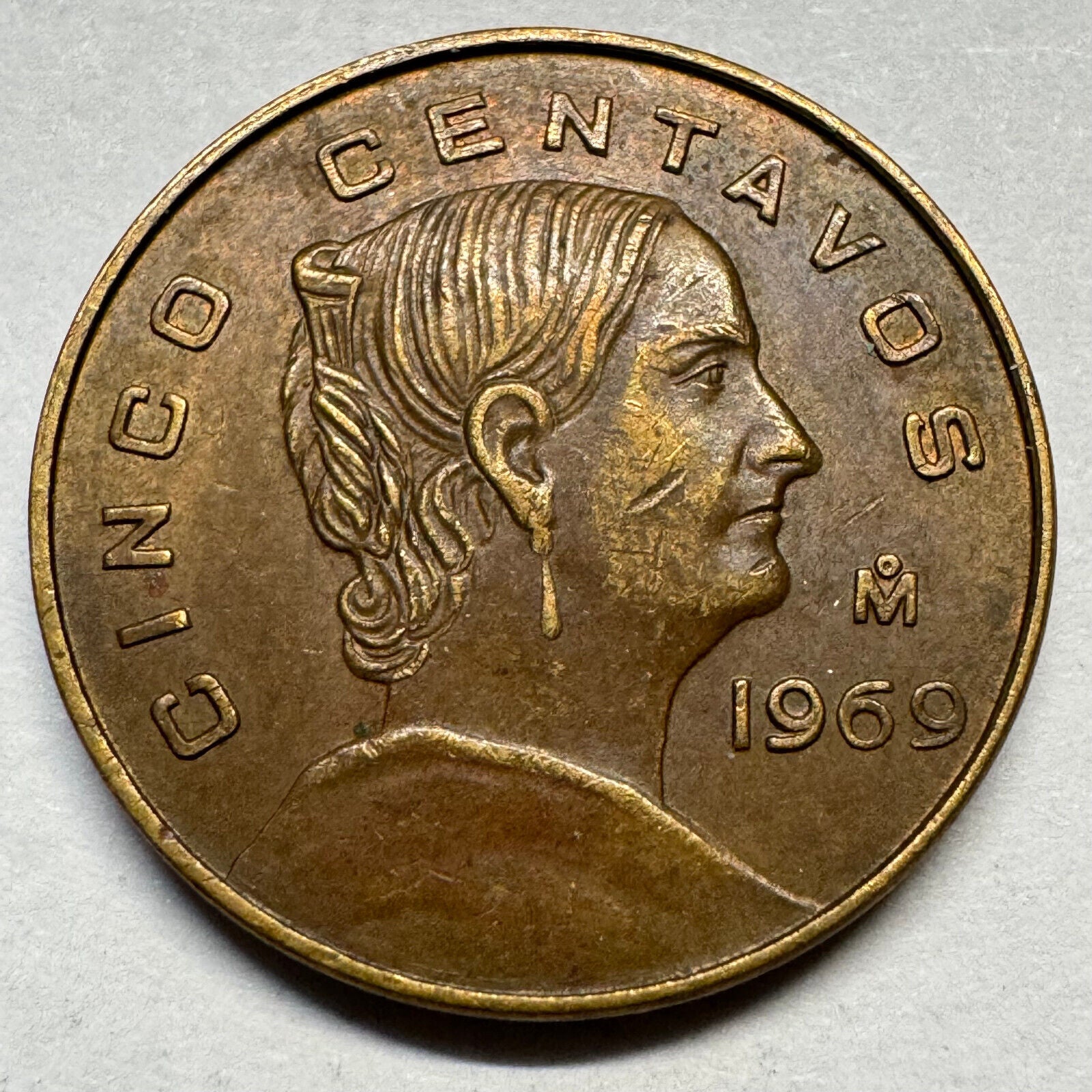 1969 Mexico 5 Centavos - Beautiful Coin - #A-075