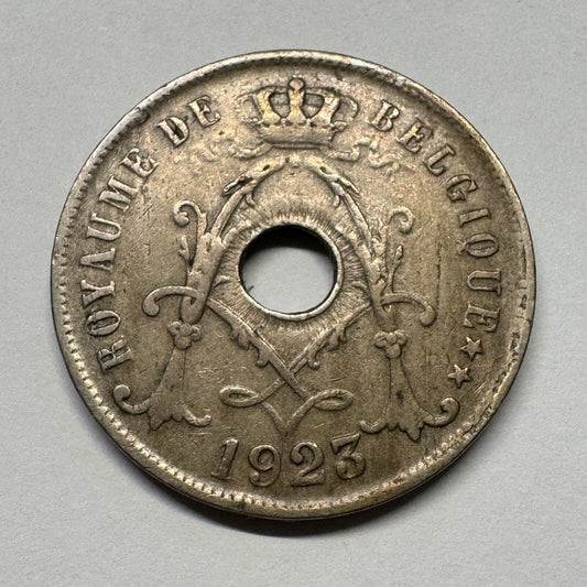 1923 Belgium 25 Centimes - Beautiful Coin - #B-055