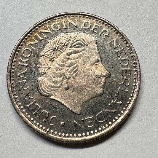 1977 Netherlands 1 Gulden - Beautiful Coin - #A-017