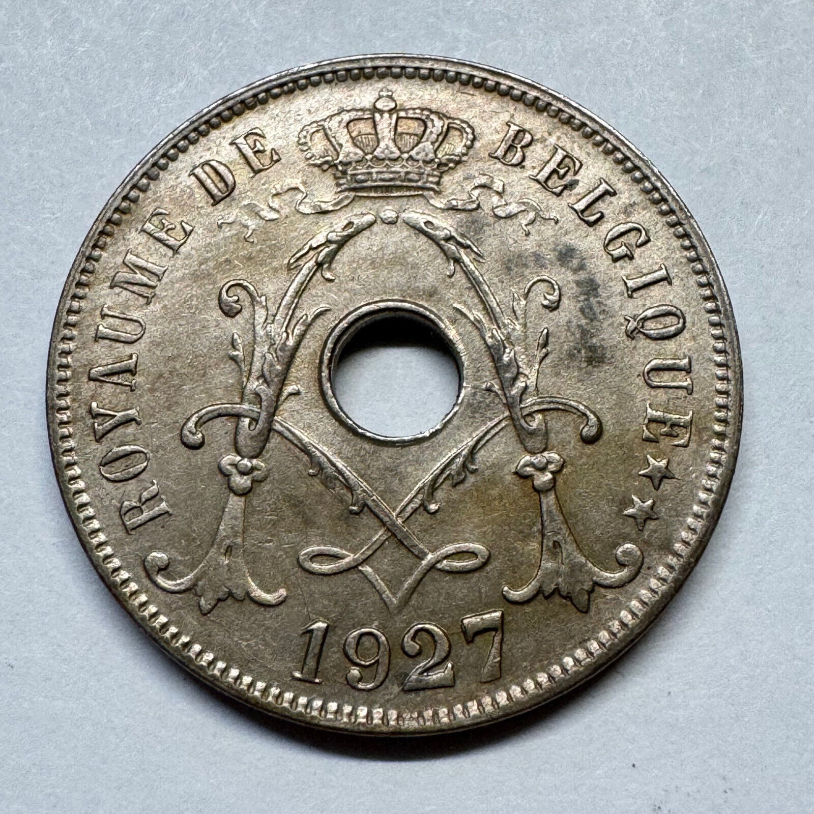 1927 Belgium 25 Centimes - Beautiful Coin - #B-002