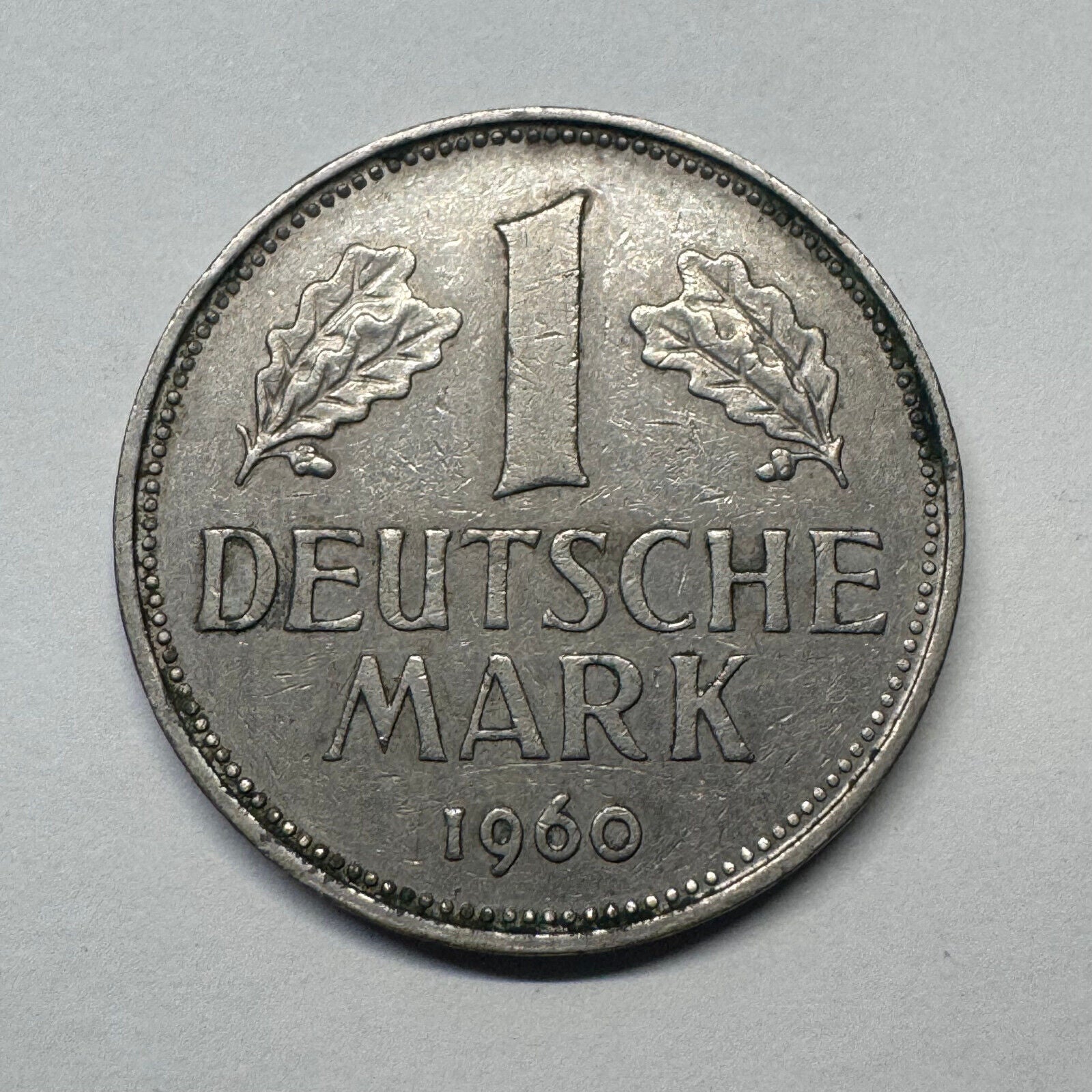 1960 Germany 1 Mark - Beautiful Coin - #B-047