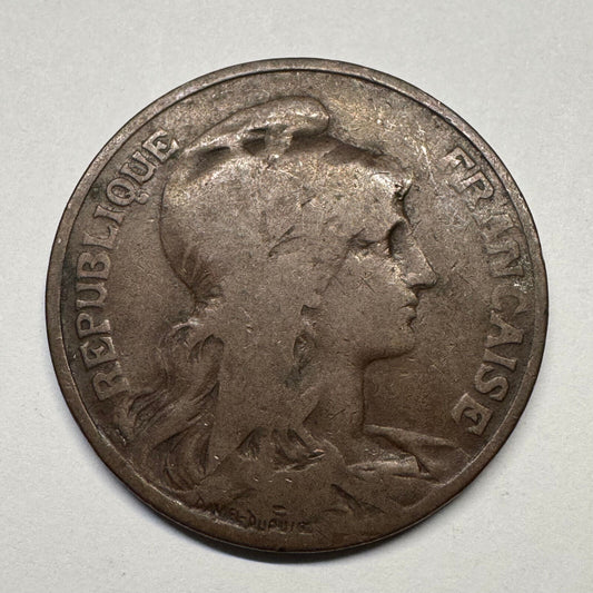 1899 France 10 Centimes - Beautiful Coin - #B-060