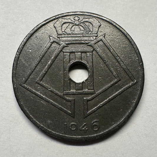 1946 Belgium 25 Centimes - Beautiful Coin - #B-037