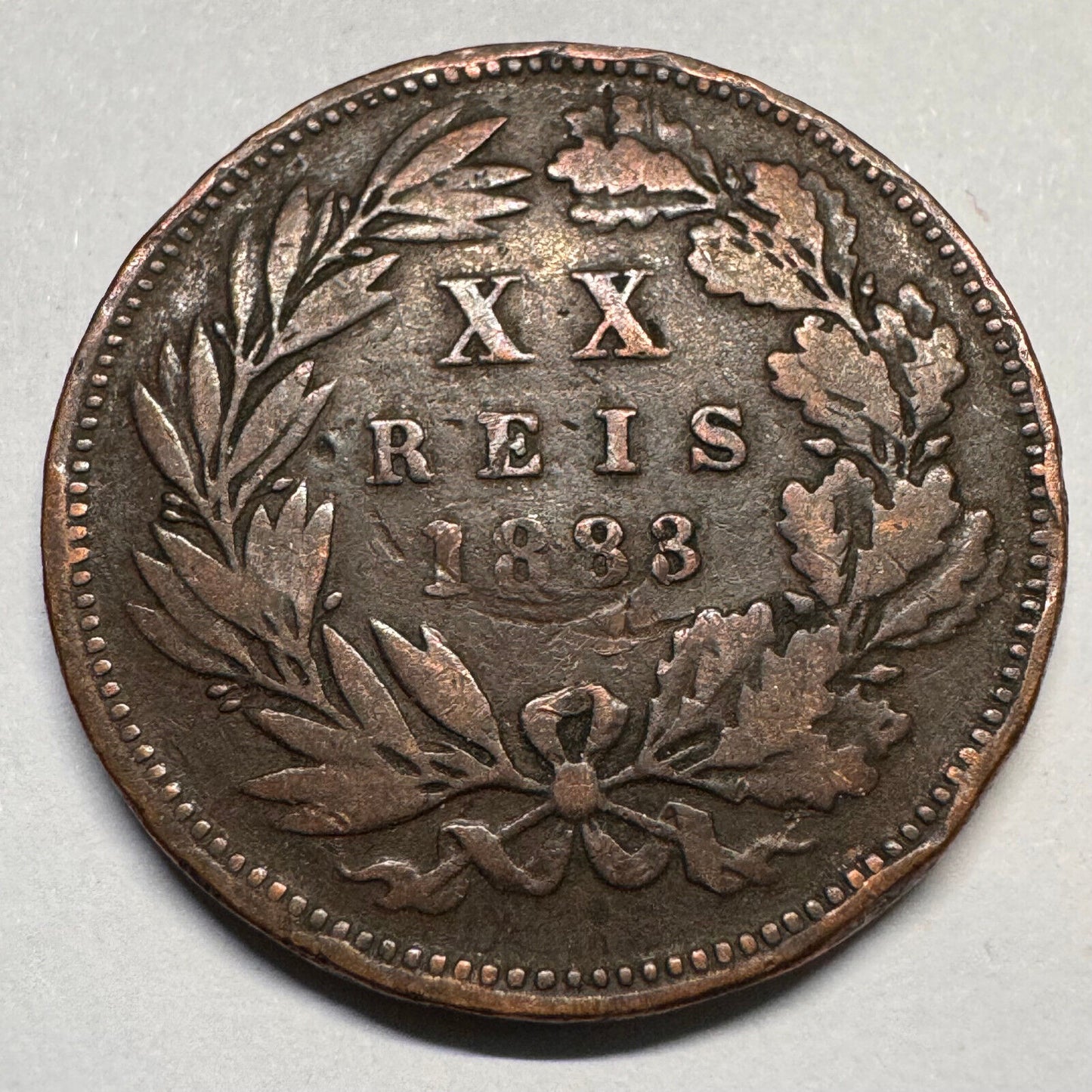 1883 Portugal 20 Reis - Beautiful Coin - #A-061