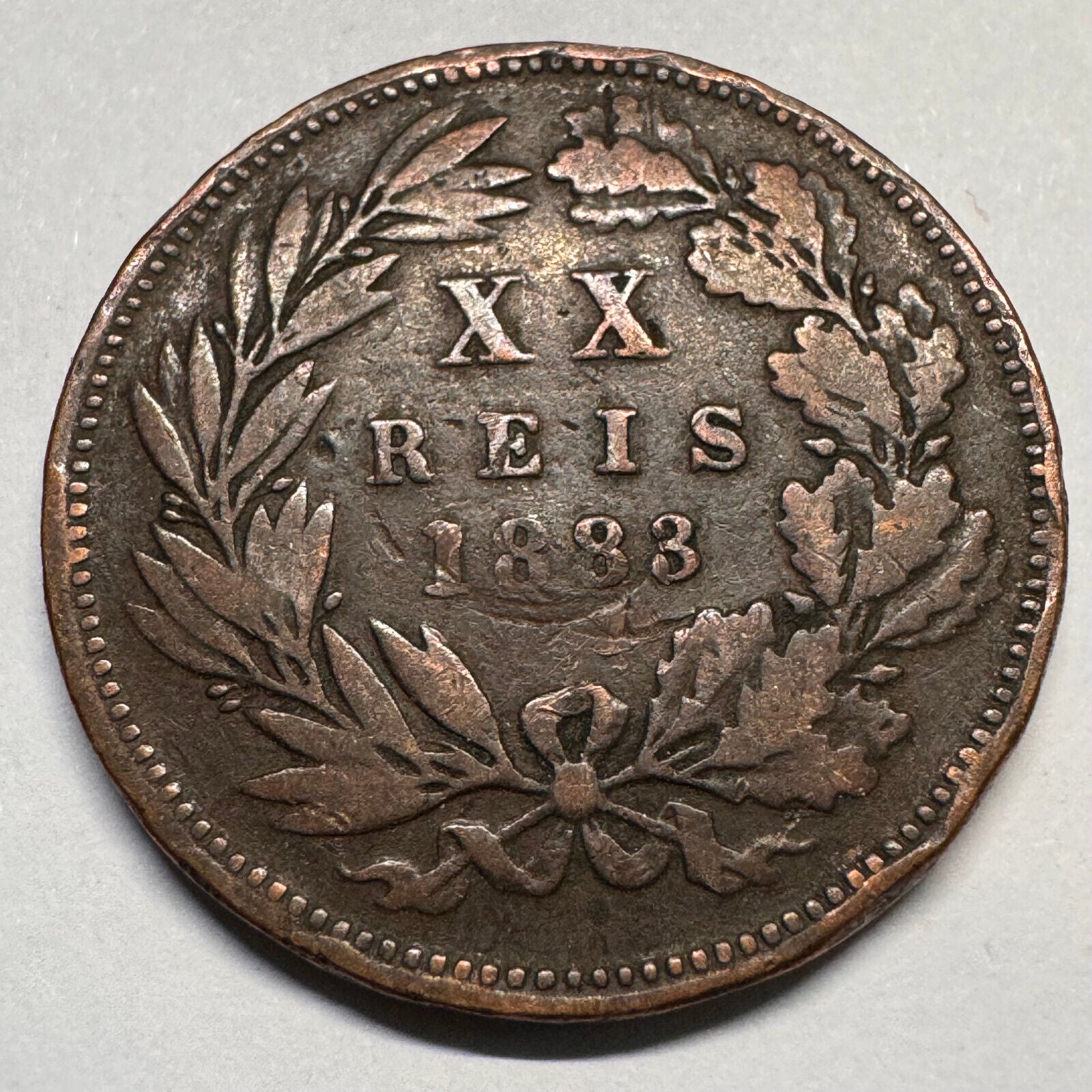 1883 Portugal 20 Reis - Beautiful Coin - #A-061