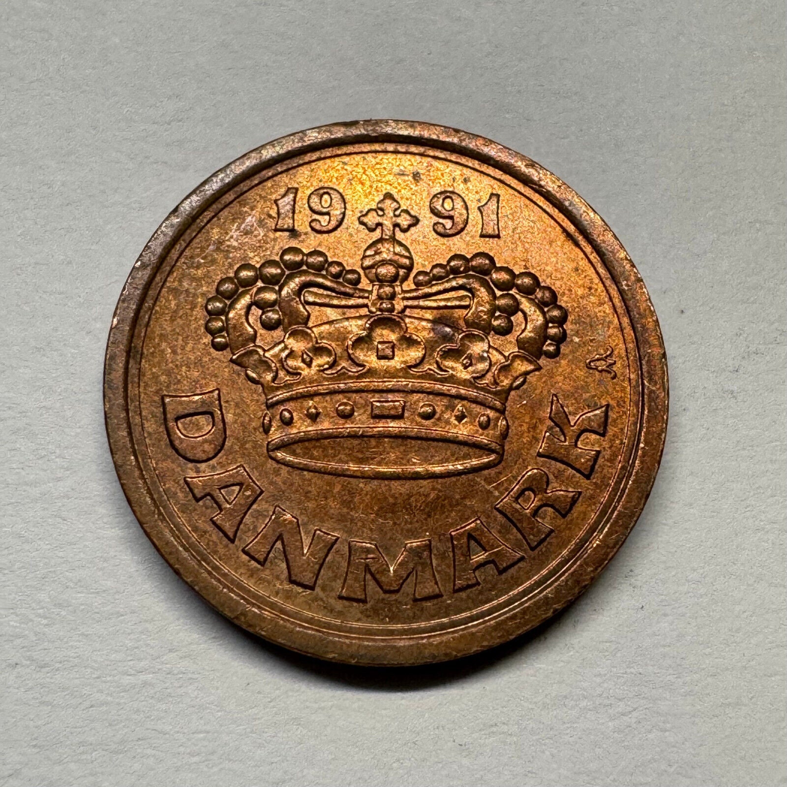 1991 Denmark 25 Ore - Beautiful Coin - #B-050
