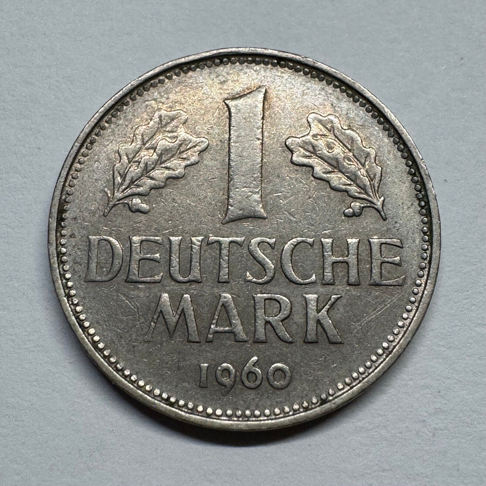 1960 Germany 1 Mark - Beautiful Coin - #B-059
