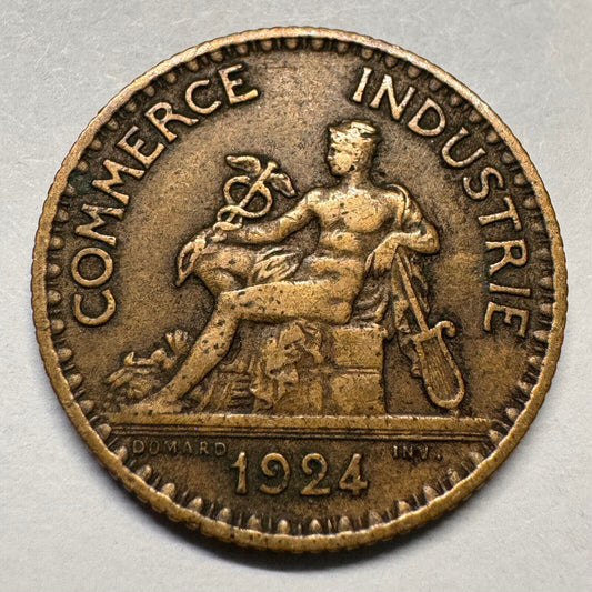 1924 France 1 Franc - Beautiful Coin - #A-066