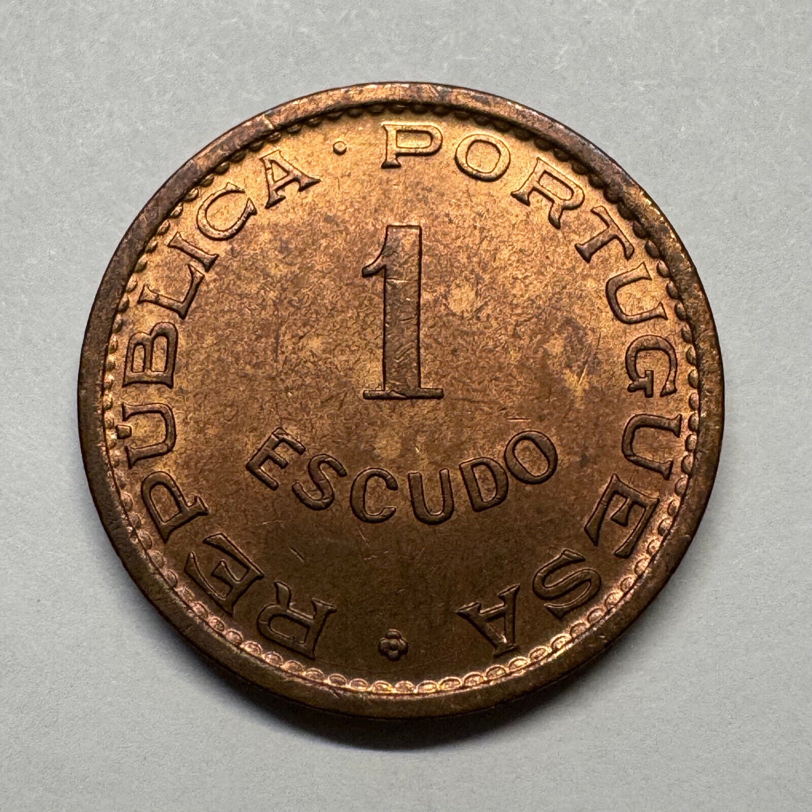 1963 Angola 1 Escudo - Beautiful Coin - #B-025