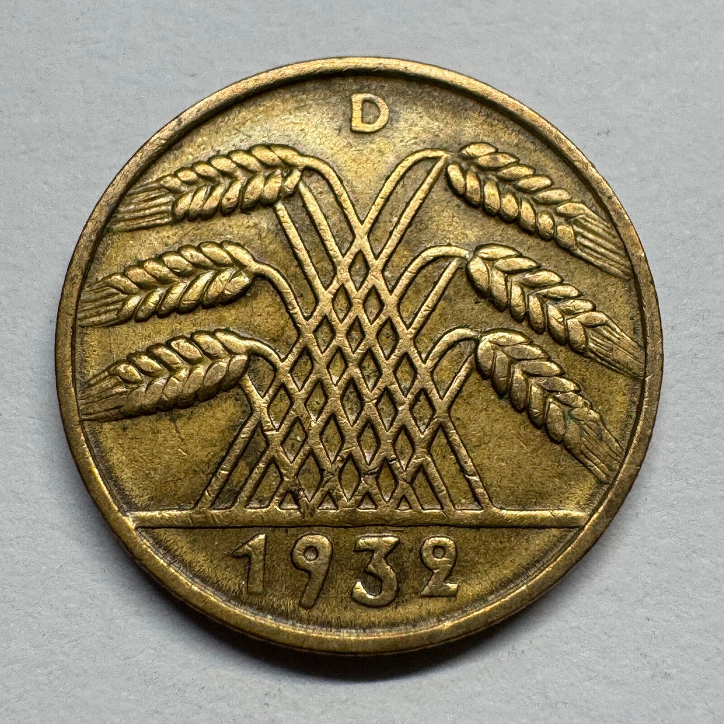 1932 Germany 10 Reichspfennig - Beautiful Coin - #B-057