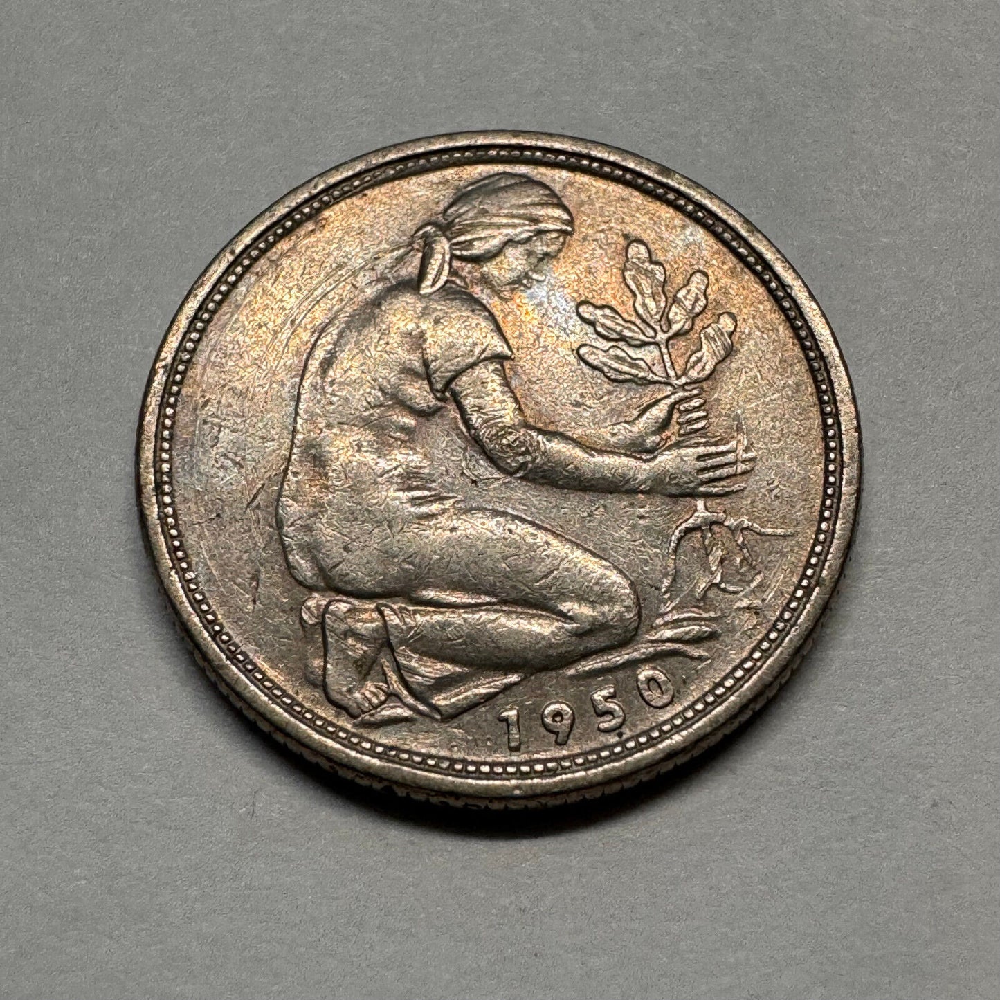 1950 Germany 50 Pfennig - Beautiful Coin - #A-012