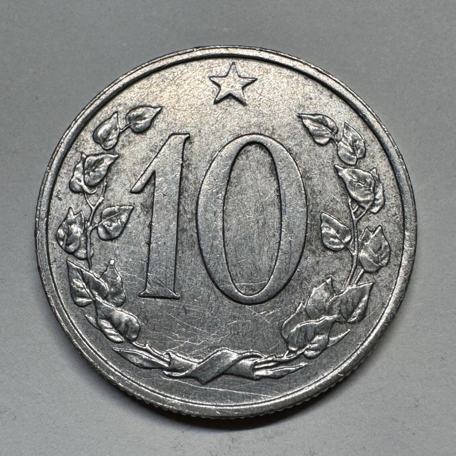 1965 Czechoslovakia 10 Haleru - Beautiful Coin - #B-054