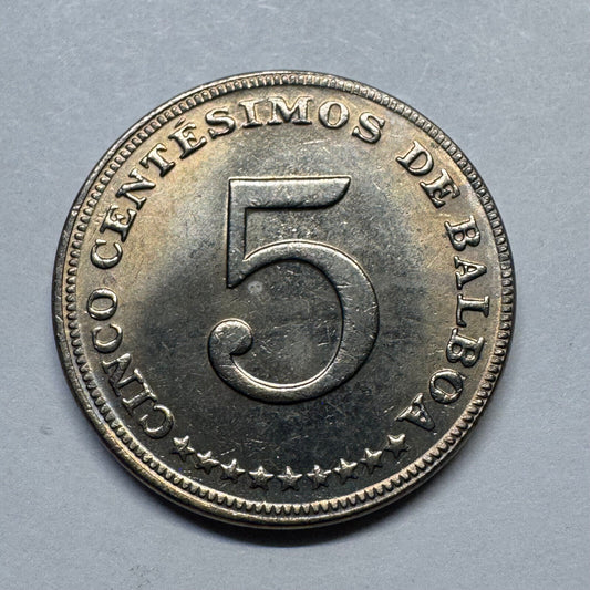 1983 Panama 5 Centesimos - Beautiful Coin - #B-025
