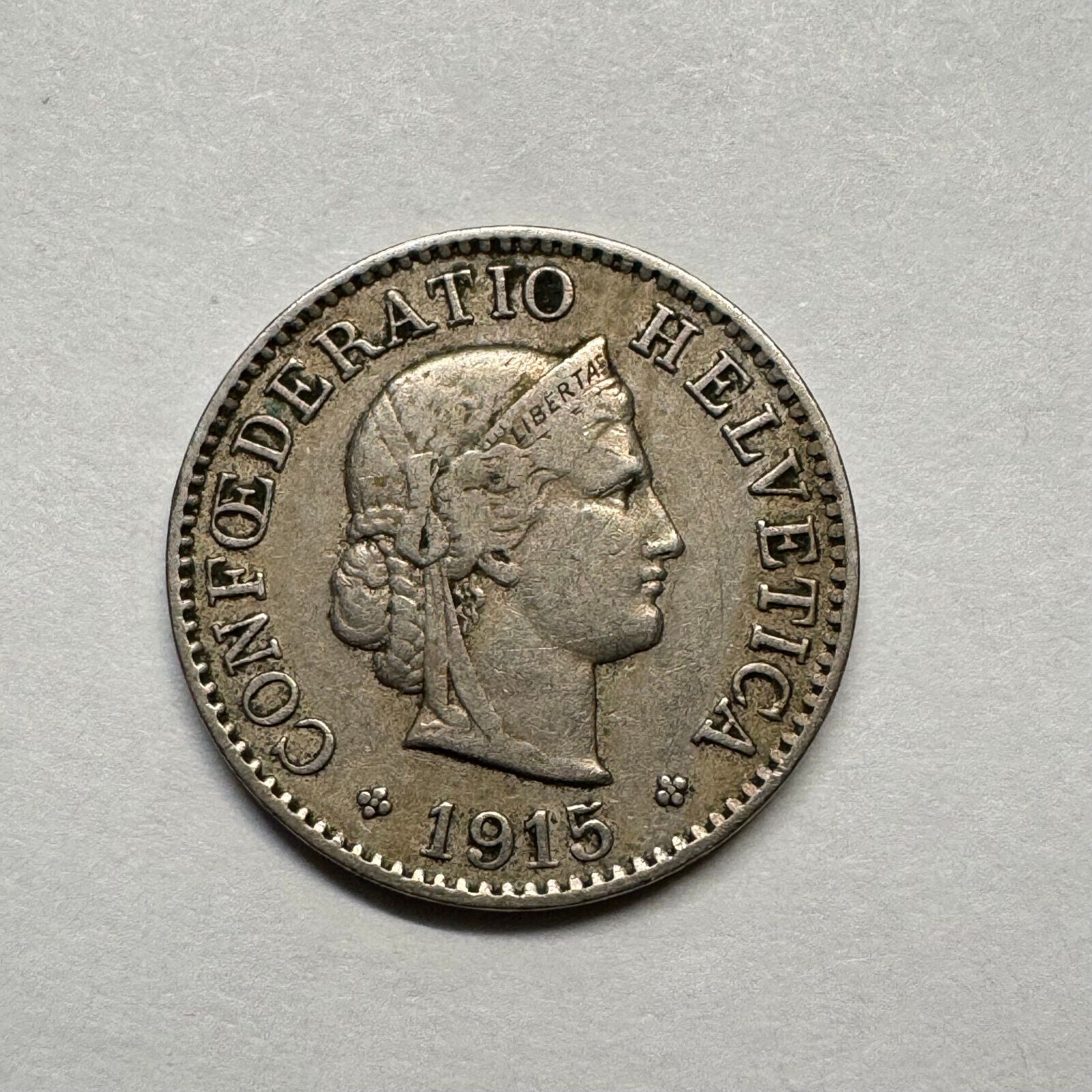 1915 Switzerland 5 Rappen - Beautiful Coin - #B-018