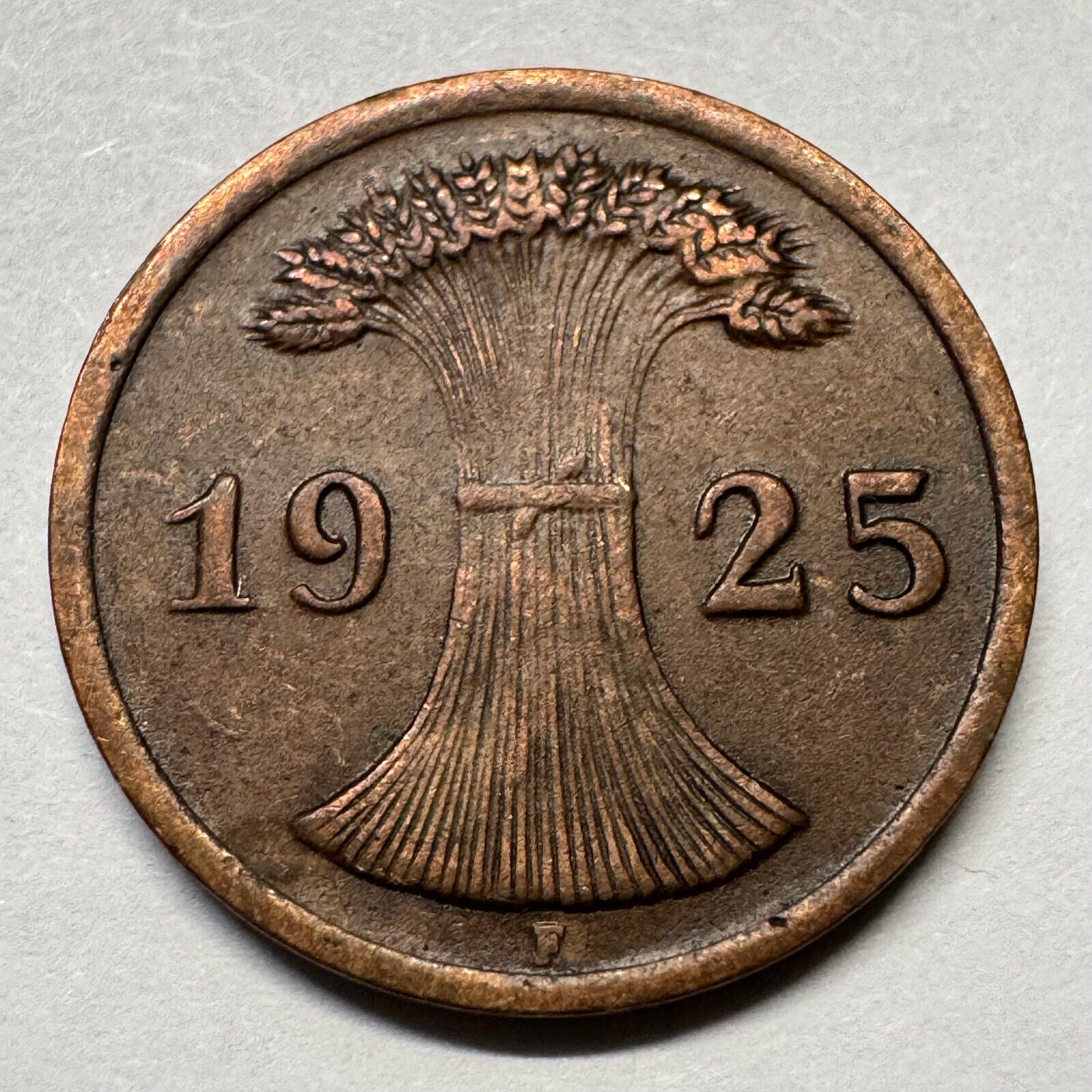 1925 Germany 2 Reichspfennig - Beautiful Coin - #A-092