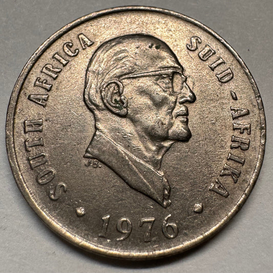 1976 South Africa 10 Cents - Beautiful Coin - #A-062