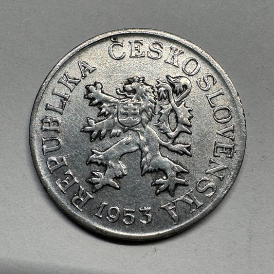 1953 Czechoslovakia 3 Haleru - Beautiful Coin - #B-054
