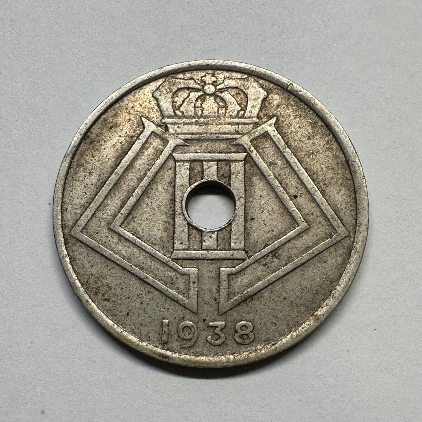 1938 Belgium 25 Centimes - Beautiful Coin - #B-055
