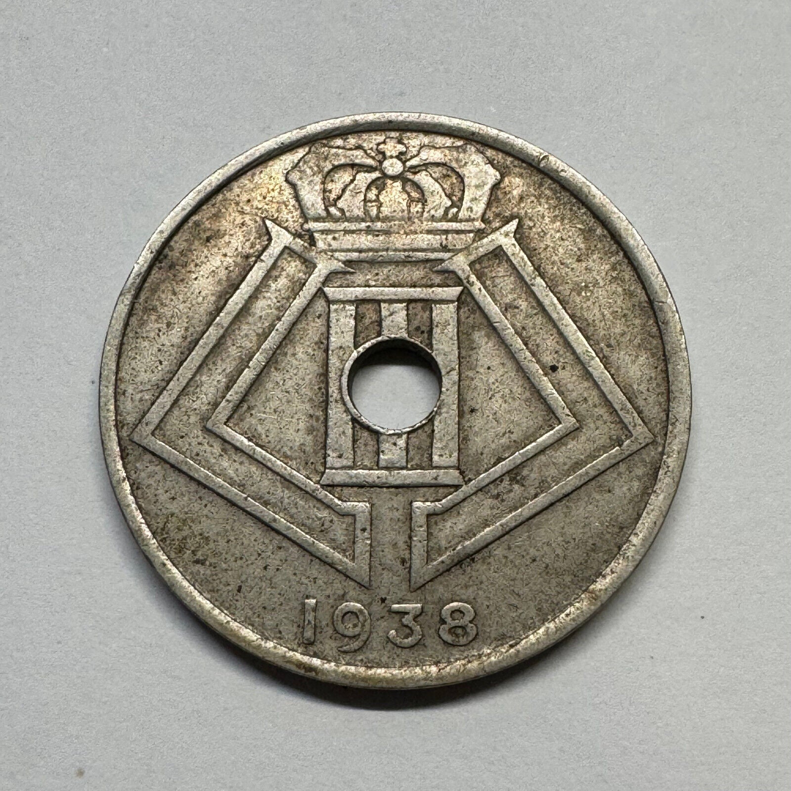 1938 Belgium 25 Centimes - Beautiful Coin - #B-055