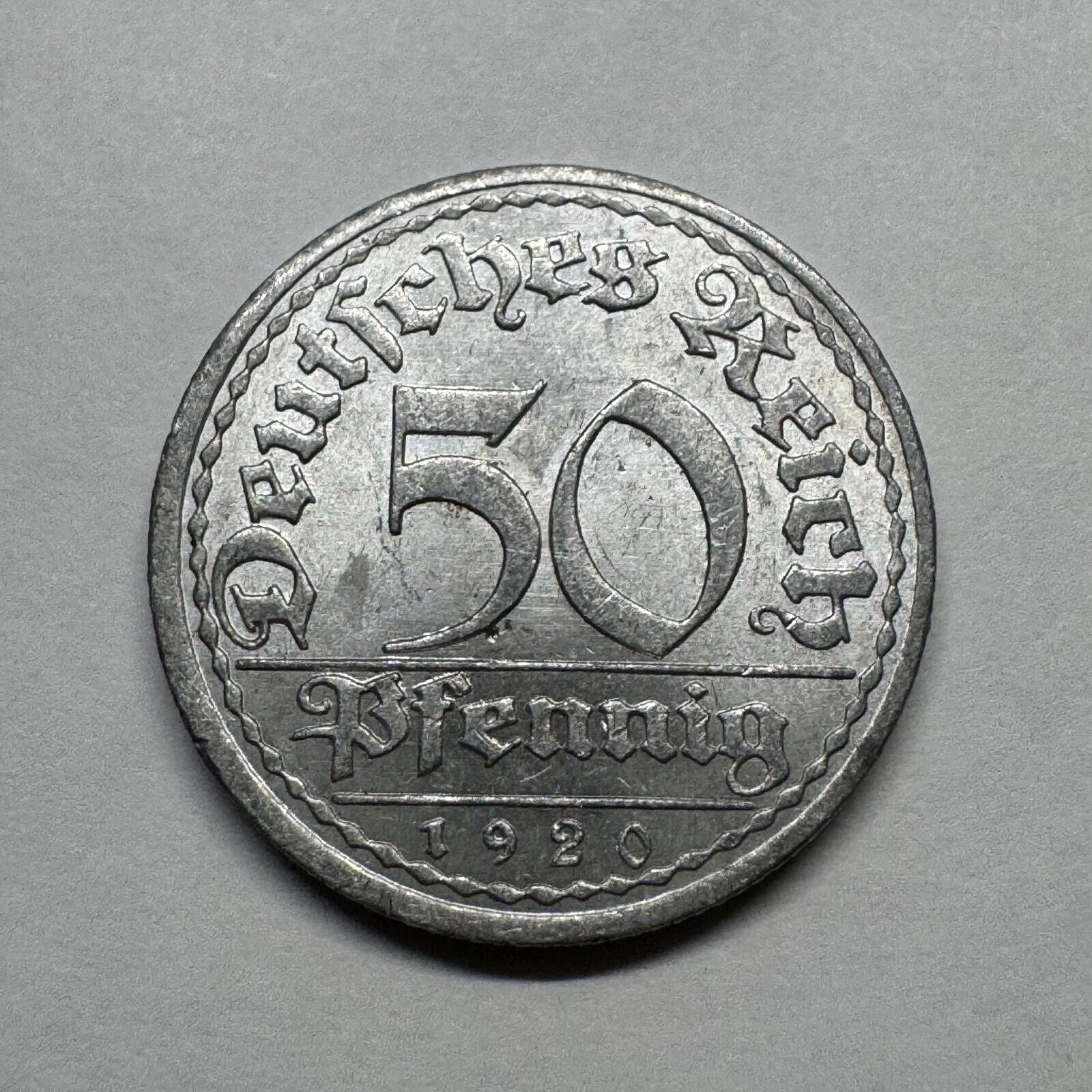 1920 Germany 50 Pfennig - Beautiful Coin - #B-023