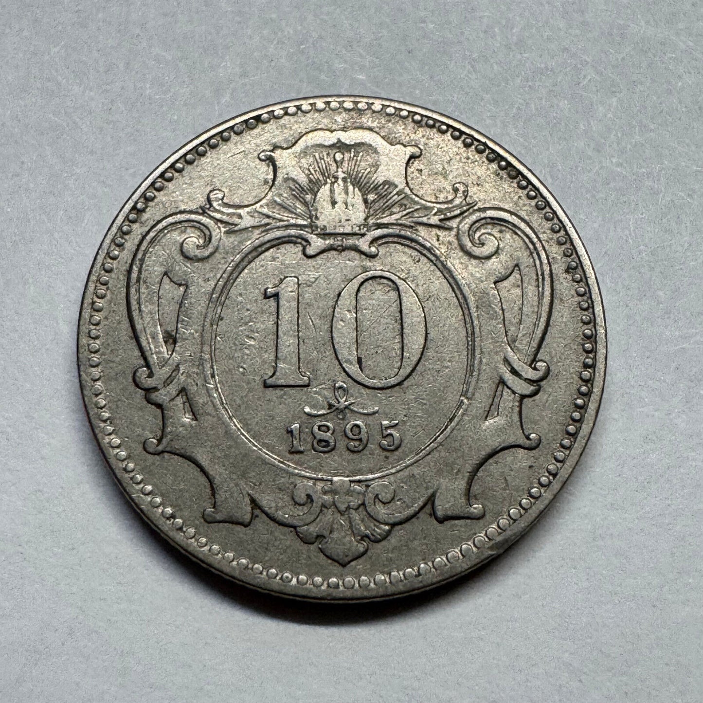 1895 Austria 10 Heller - Beautiful Coin - #B-034