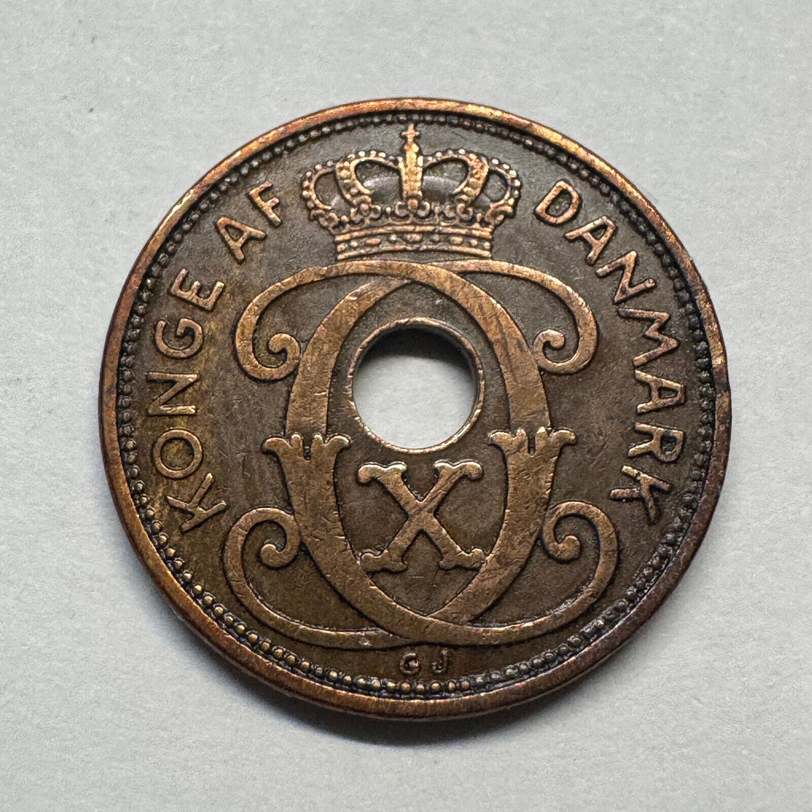 1934 Denmark 2 Ore - Beautiful Coin - #B-006