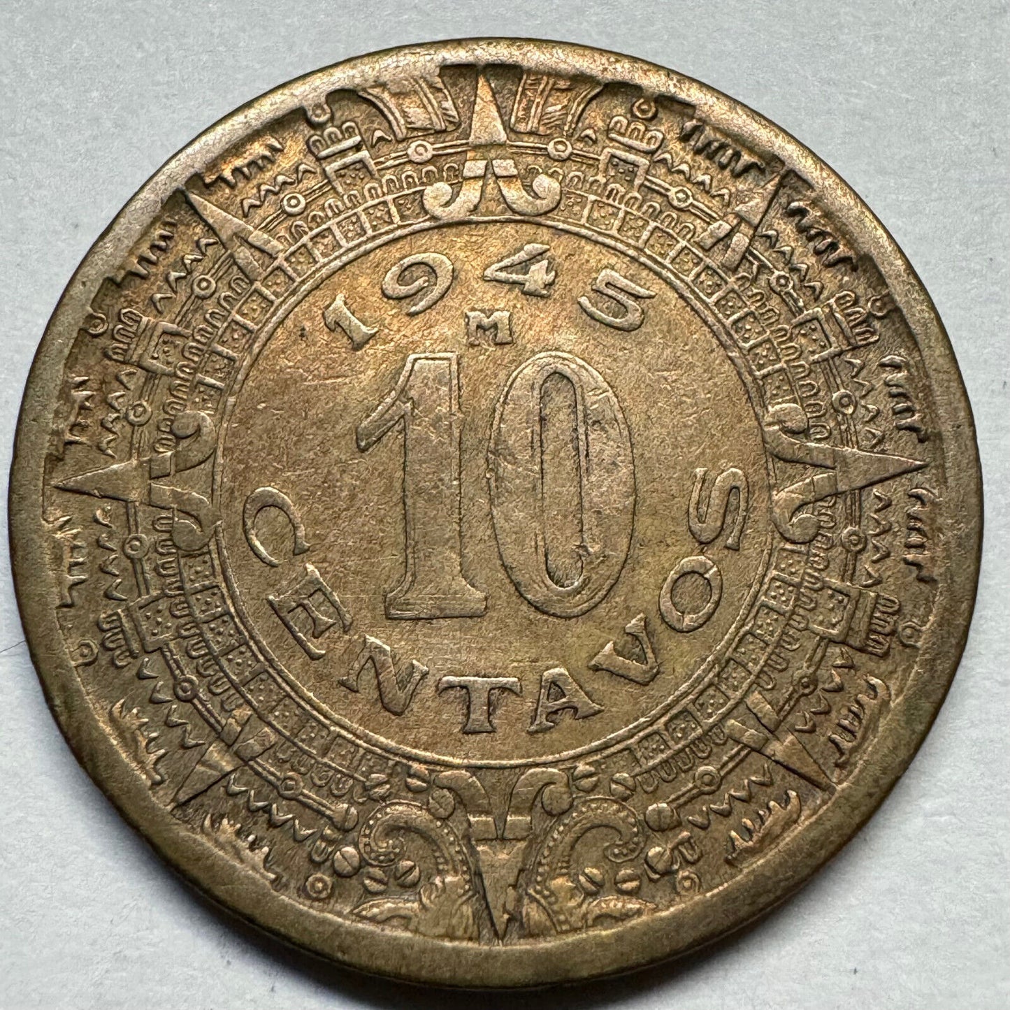 1945 Mexico 10 Centavos - Beautiful Coin - #A-006