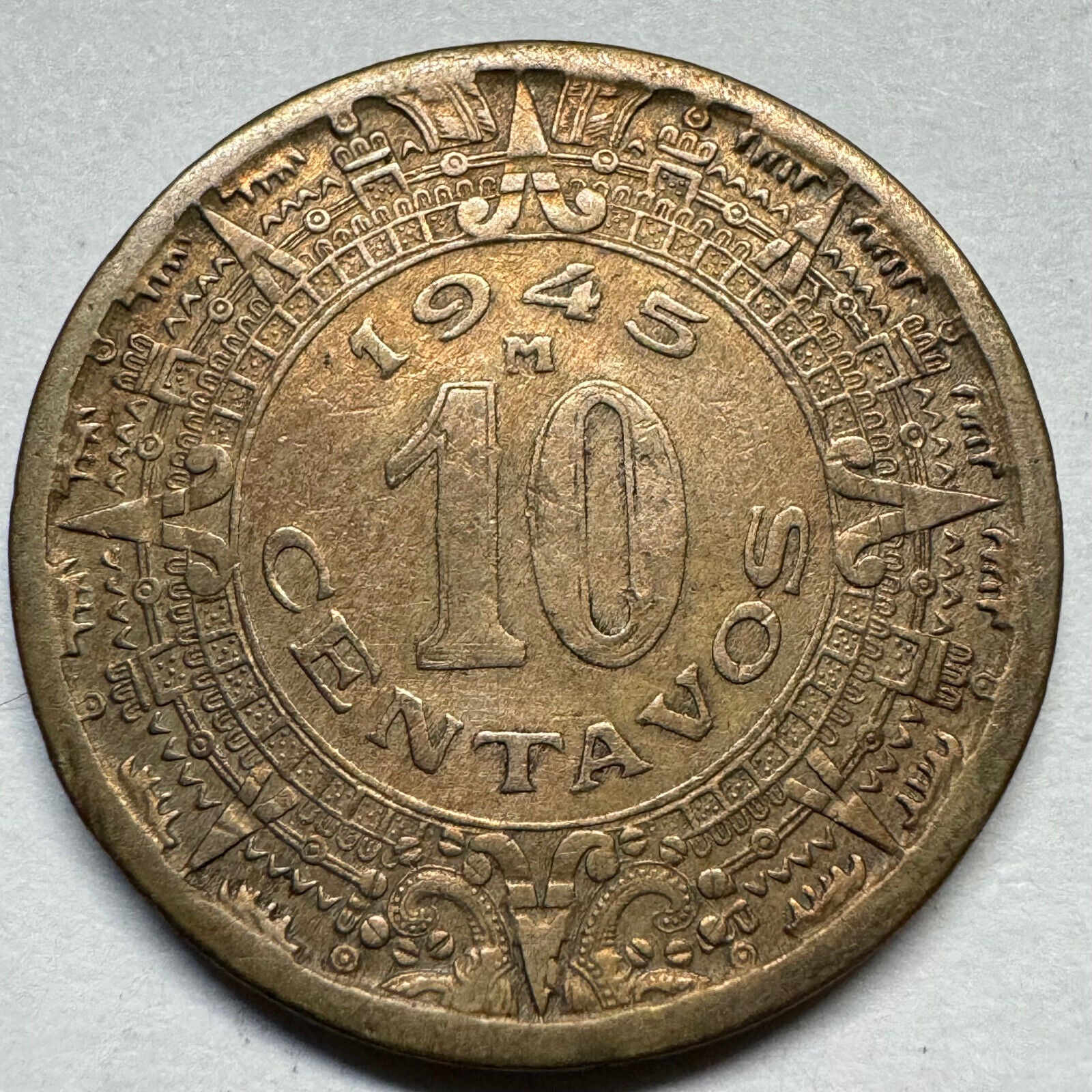 1945 Mexico 10 Centavos - Beautiful Coin - #A-006