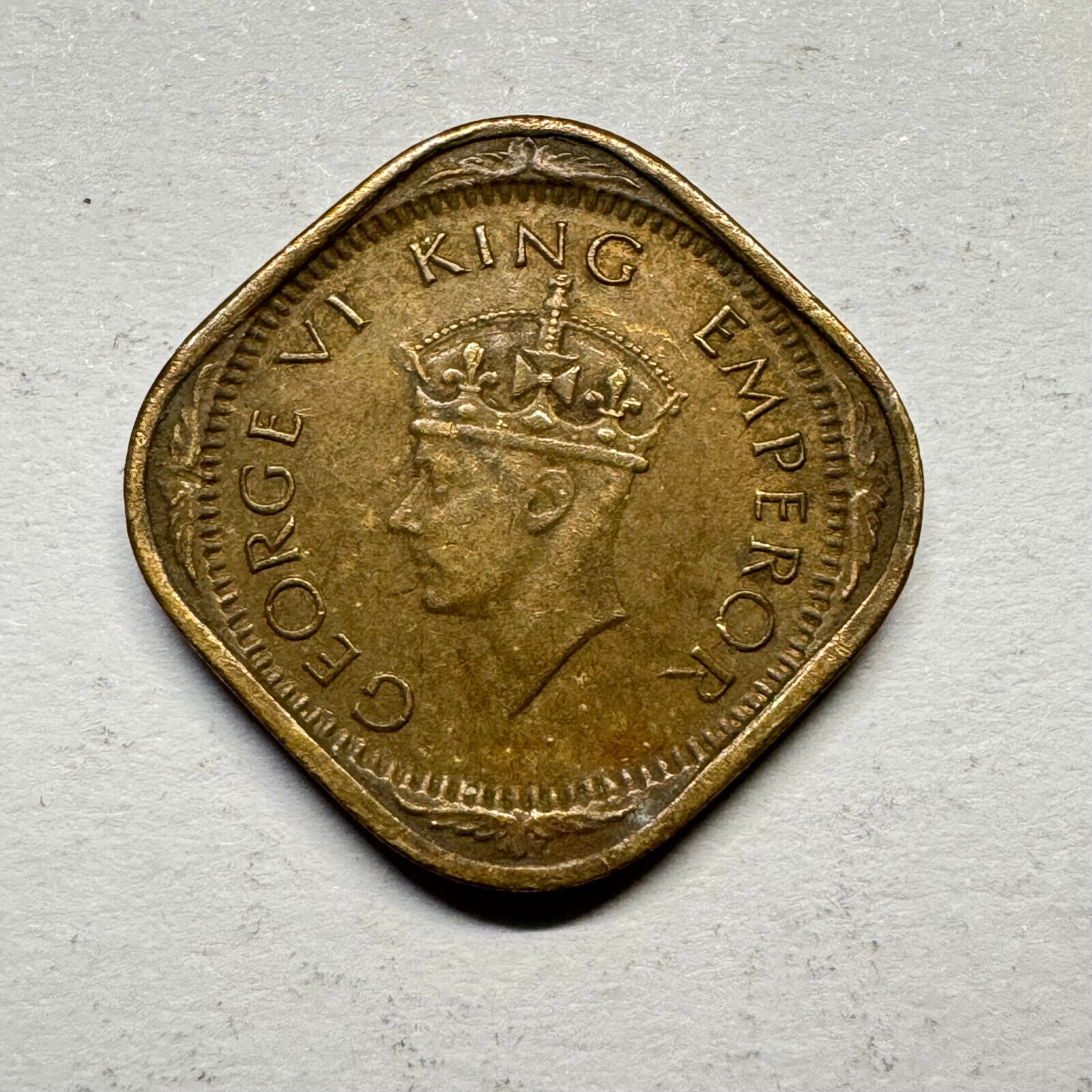 1944 India 1/2 Half Anna - Beautiful Coin - #A-003